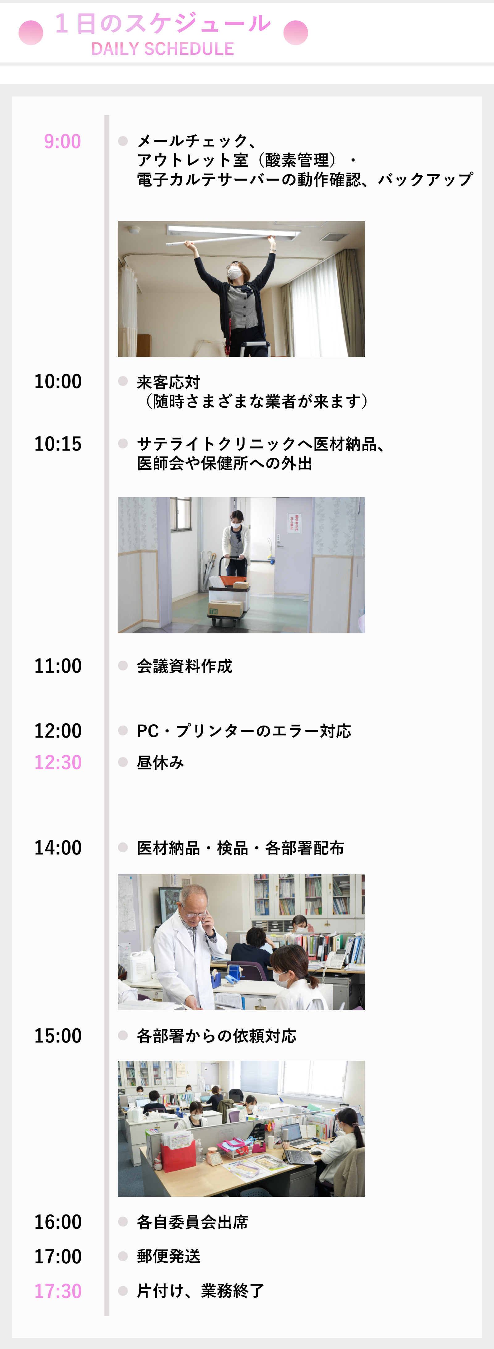 1日のスケジュール